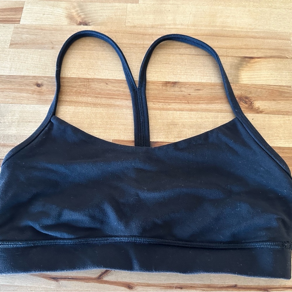 Black Women's Lululemon Flow Y sports bra
